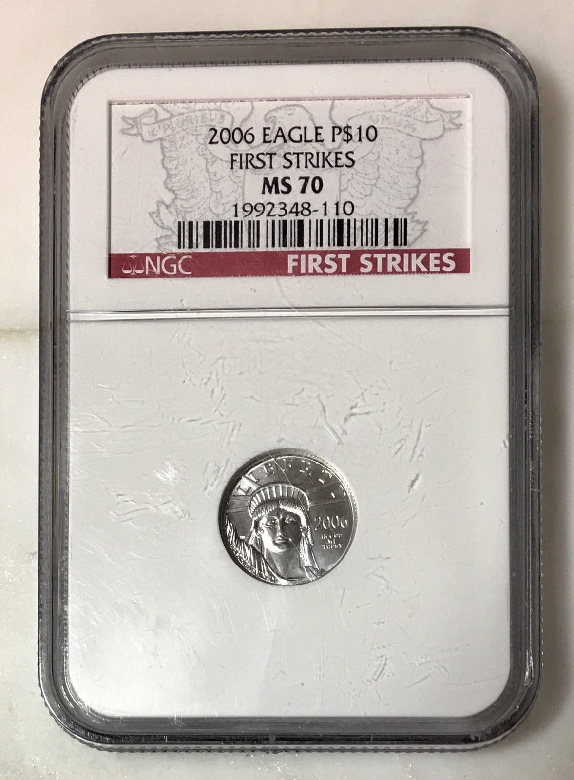 2006 Platinum Eagle $10 NGC MS70  ***Rev. Tye's Stache*** #8110227