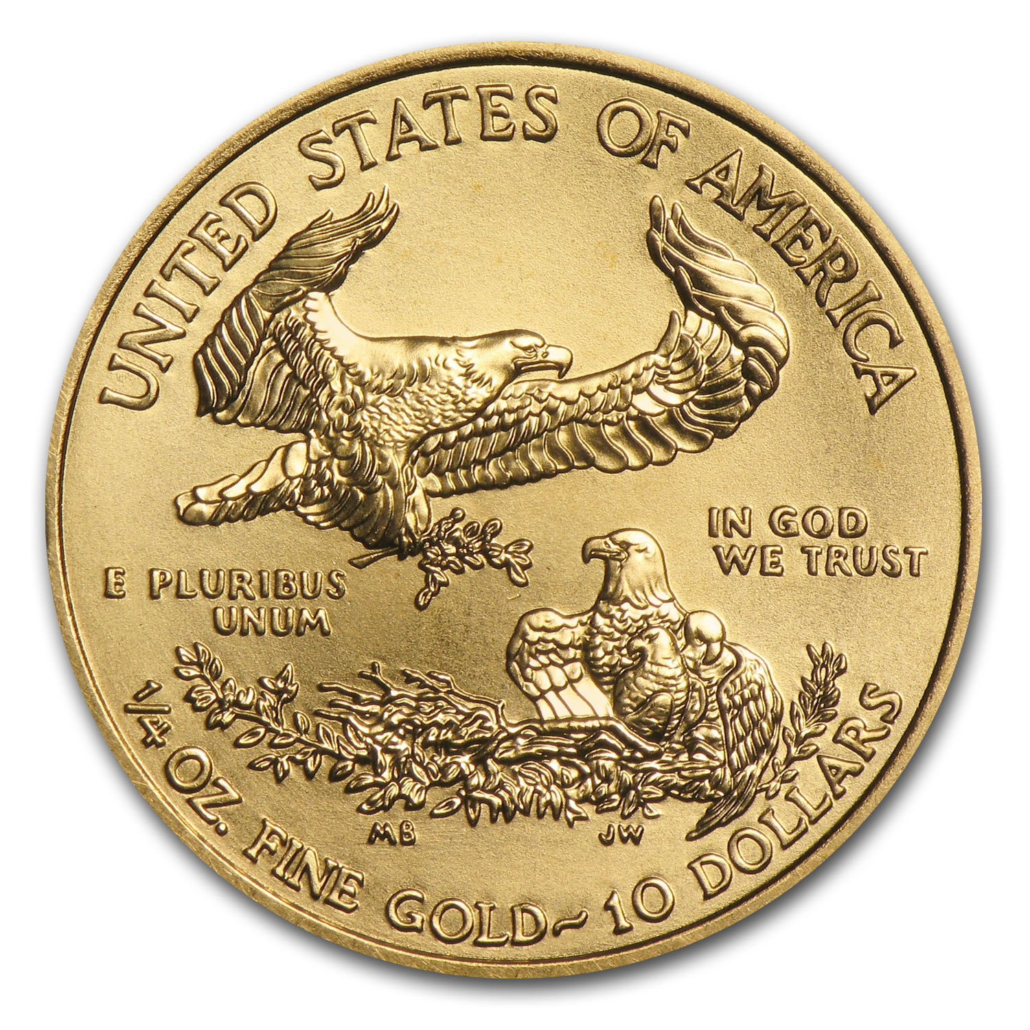 2016 1/4 oz Gold American Eagle BU - SKU #93745