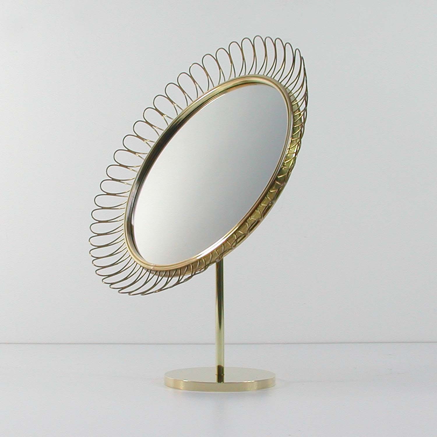 Vintage Mid-Century Table Mirror by Josef Frank for Svenskt Tenn, 1950s