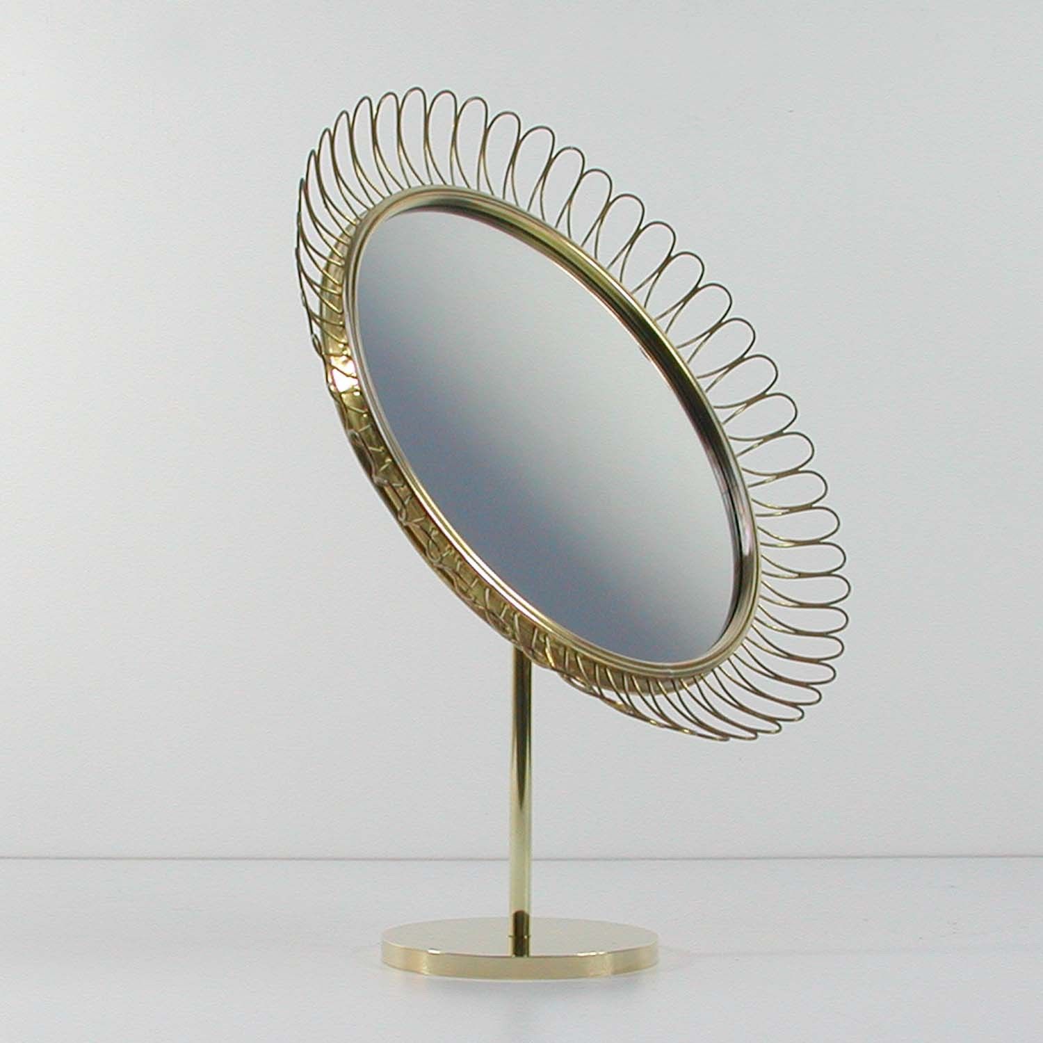 Vintage Mid-Century Table Mirror by Josef Frank for Svenskt Tenn, 1950s