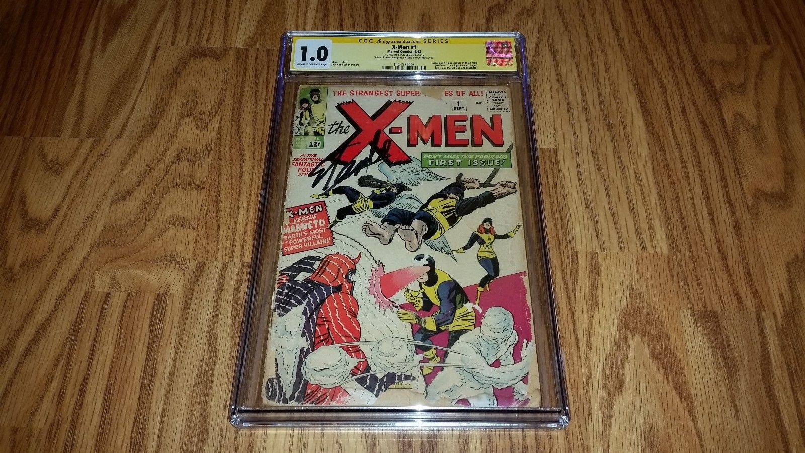 The X-Men #1 (Sep 1963, Marvel) CGC 1.0 SS Stan Lee Signed 1st Appearance Series