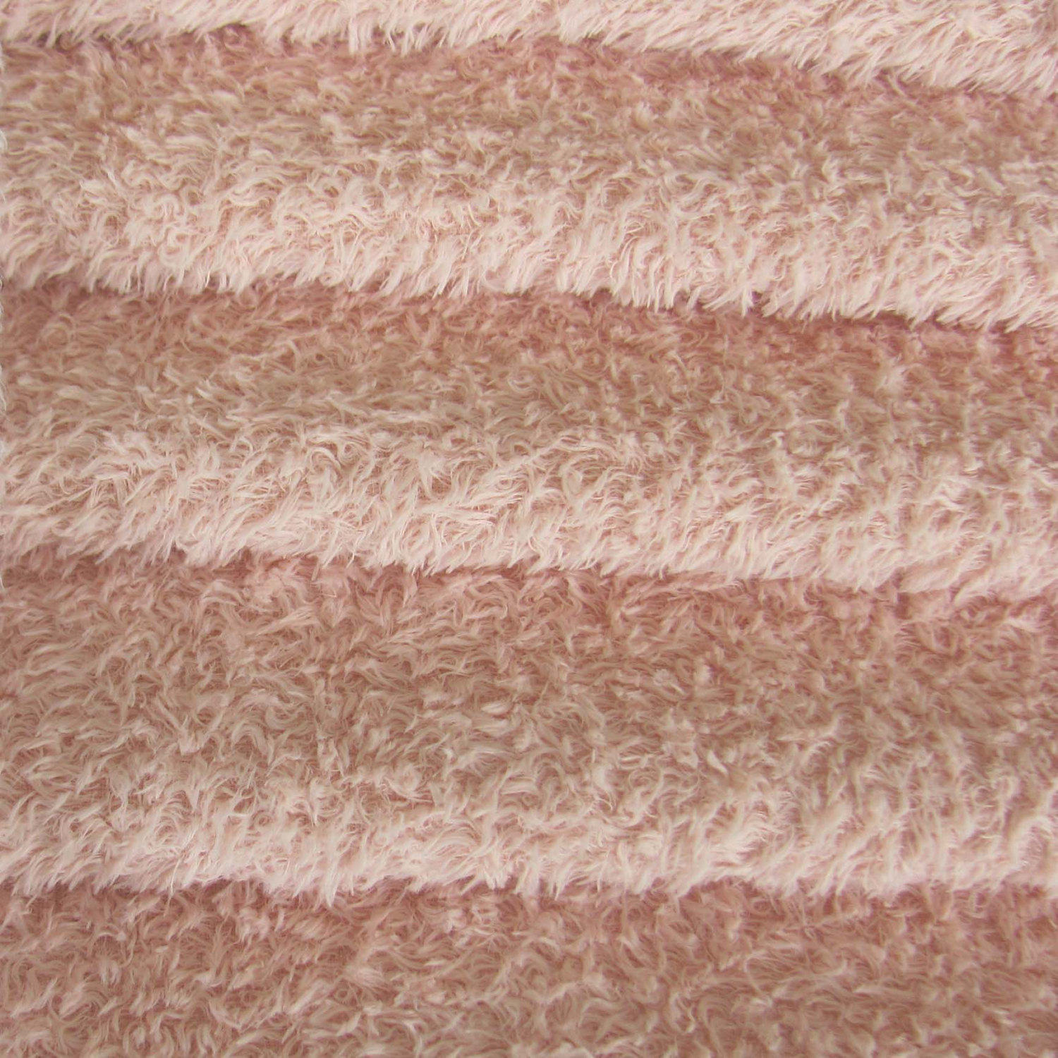 1/6 yd VIS1/SCM Pale Pink INTERCAL 6mm Med. Dense Curly Matted Viscose Fabric