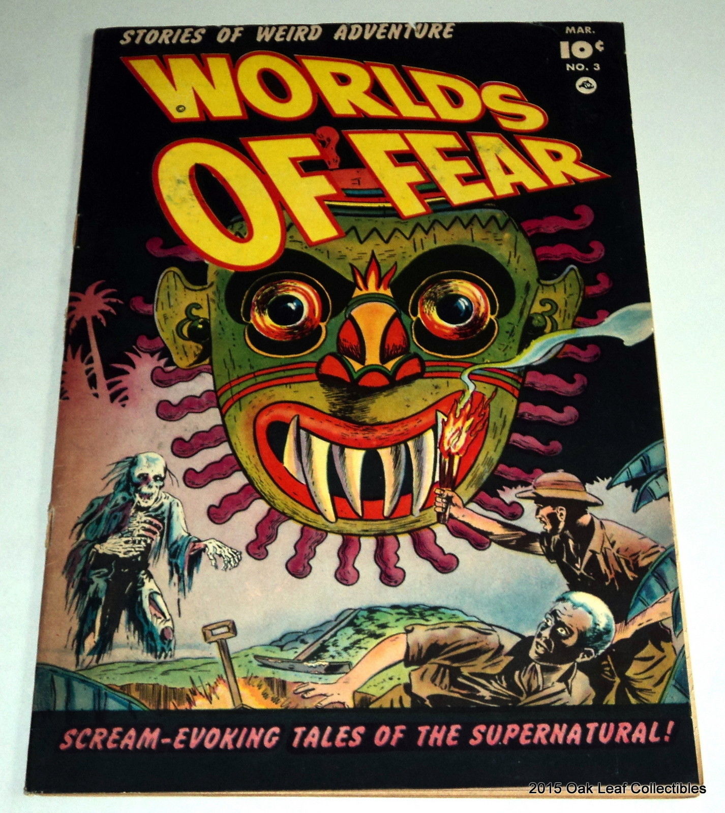 Worlds of FEAR 3 Fawcett Pre Code Horror Comic Book 1952 F-VF