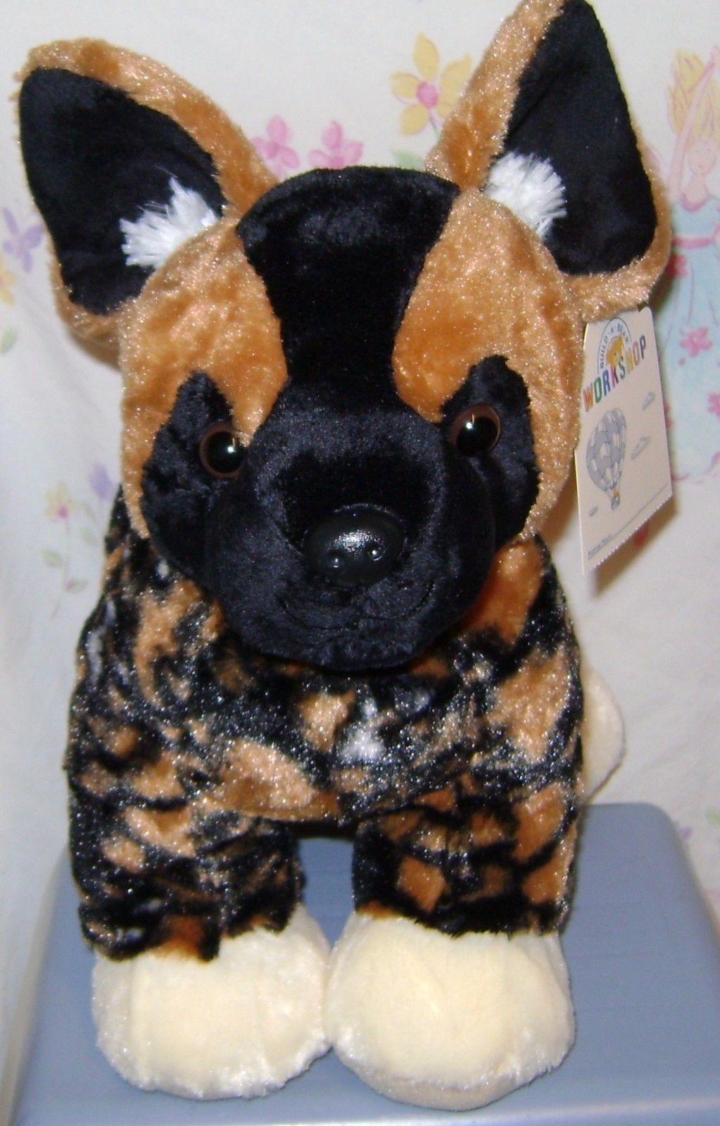 Build A Bear Painted Dog Plush 12"  NWT