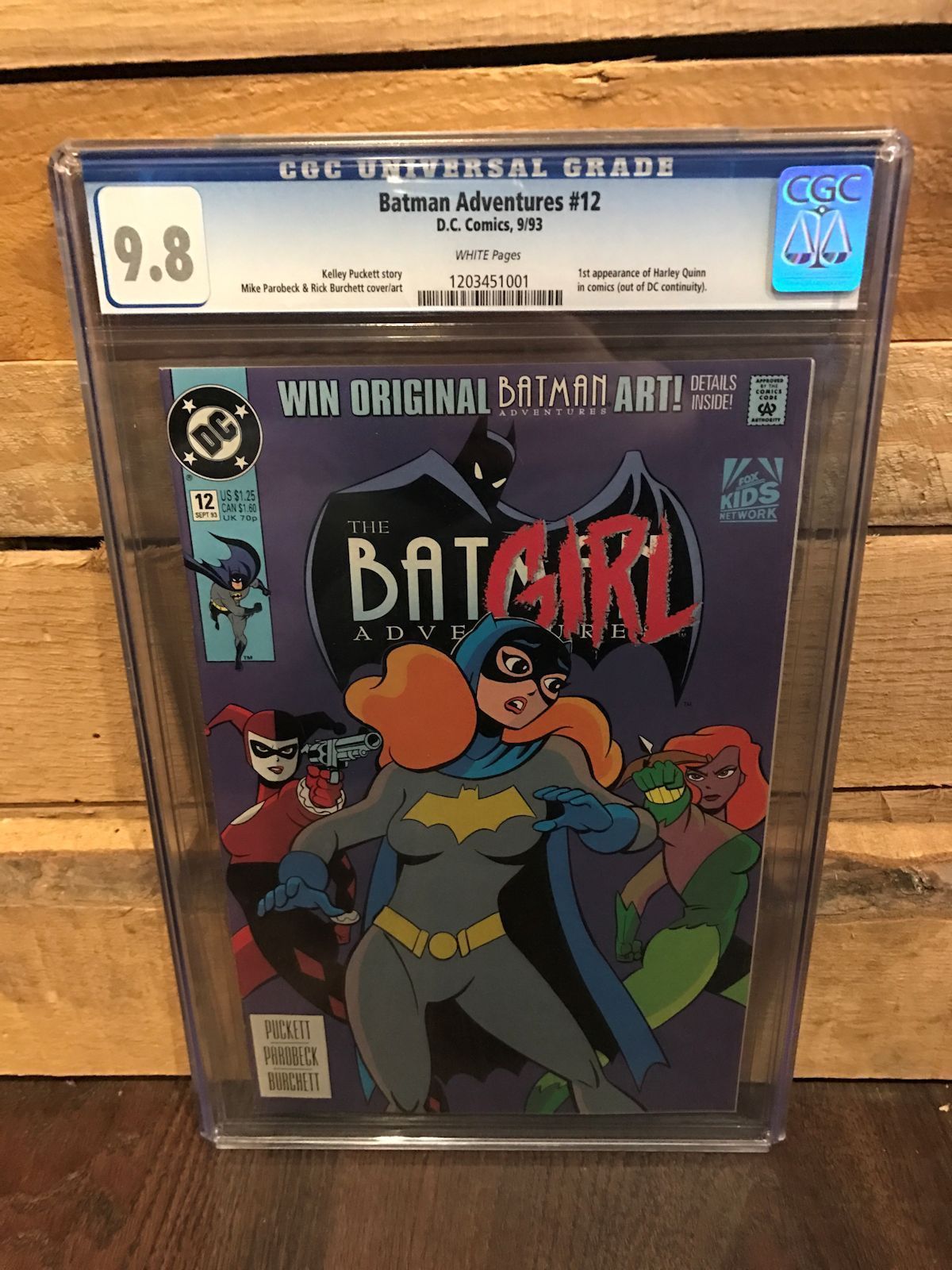 BATMAN ADVENTURES #12 CGC 9.8 NM/MT 1ST APP OF HARLEY QUINN (ID 7637)