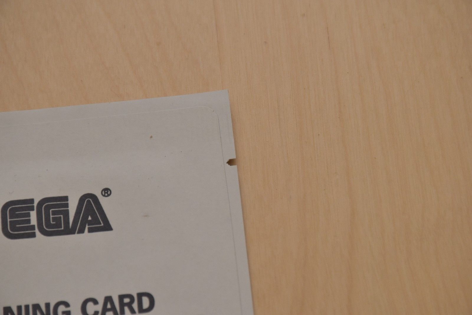 Sega Cleaning Card For Magnetic Card Read/ Writer