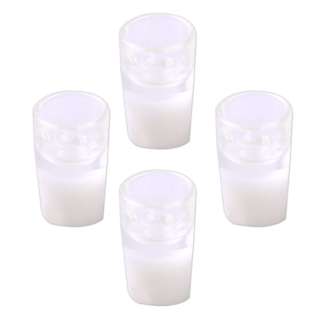 New 4x Miniature Plastic Glass of White Milk DOLLHOUSE Kitchen Drink Food 1/12