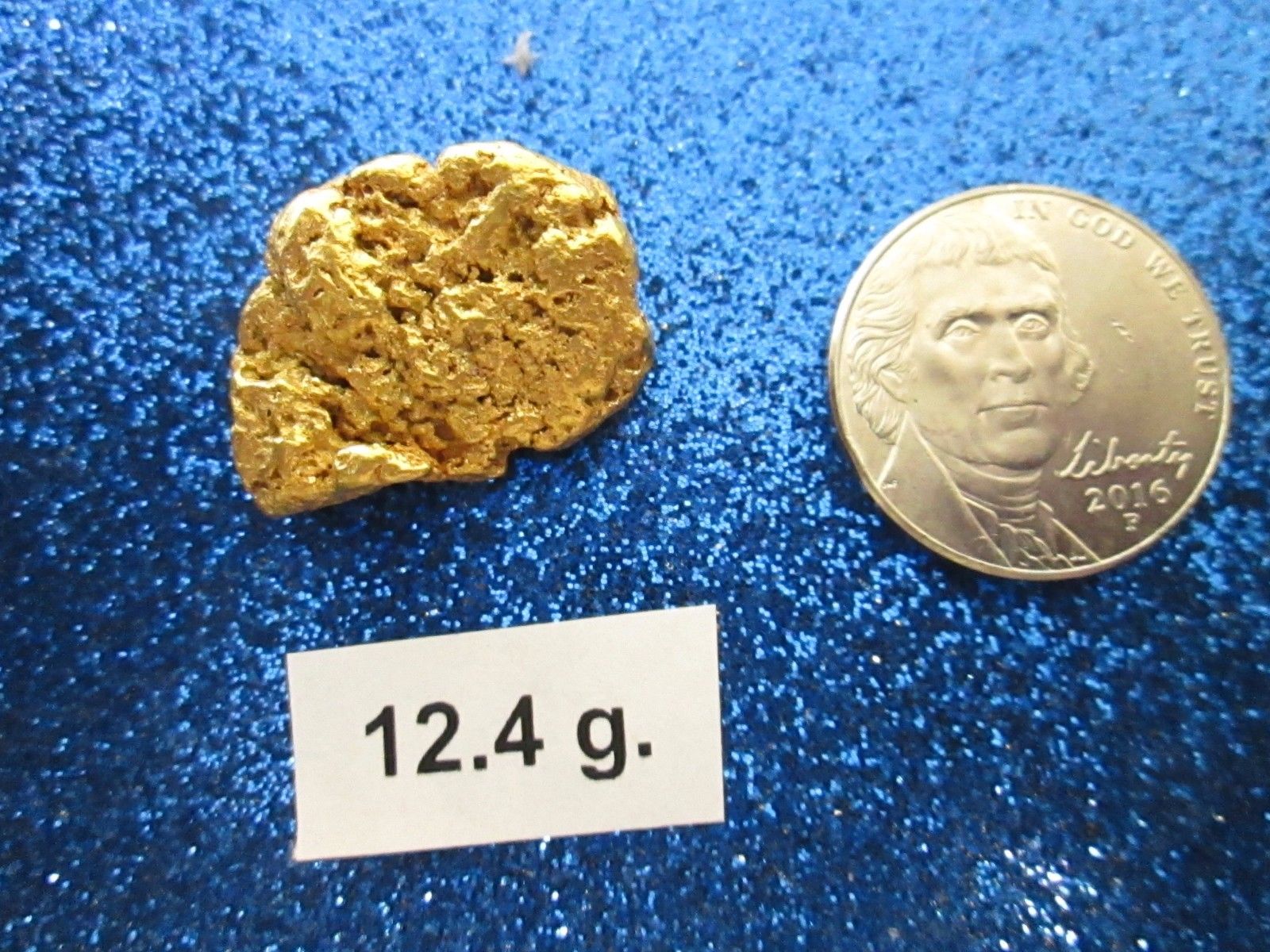 1 Beautiful Large Australian Rare Pure Gold Nugget  12.4 g Grade A nugget