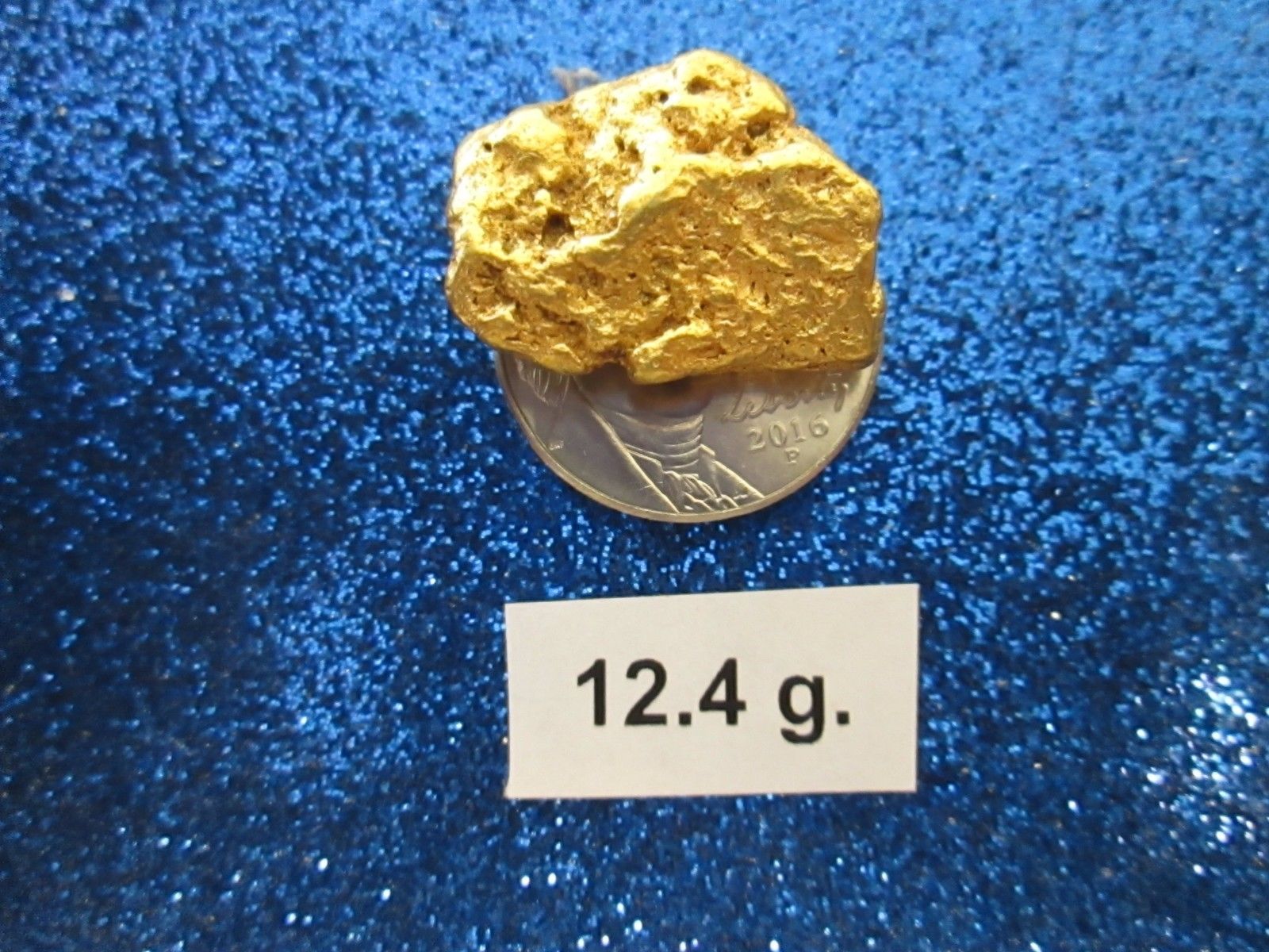 1 Beautiful Large Australian Rare Pure Gold Nugget  12.4 g Grade A nugget