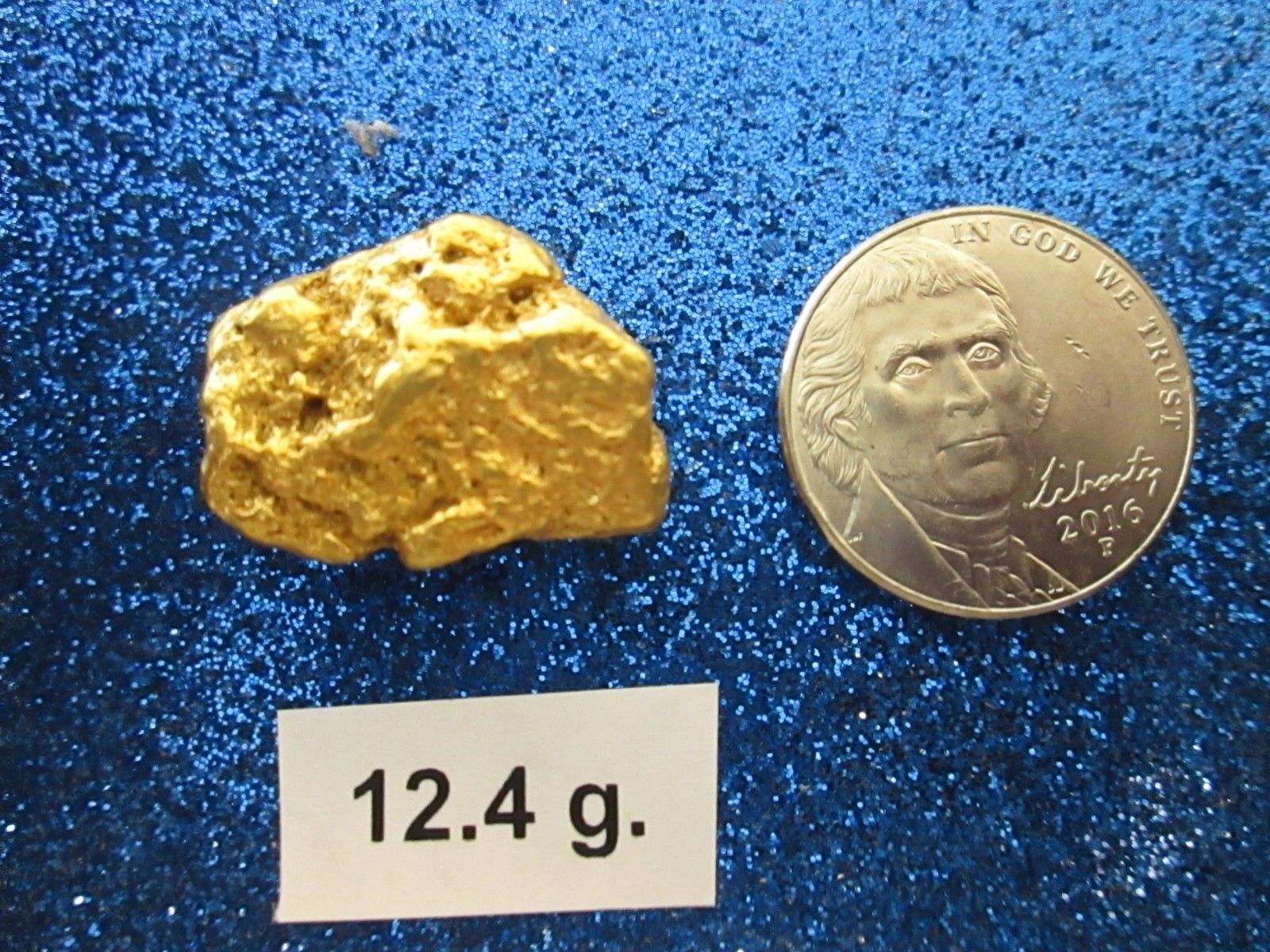 1 Beautiful Large Australian Rare Pure Gold Nugget  12.4 g Grade A nugget