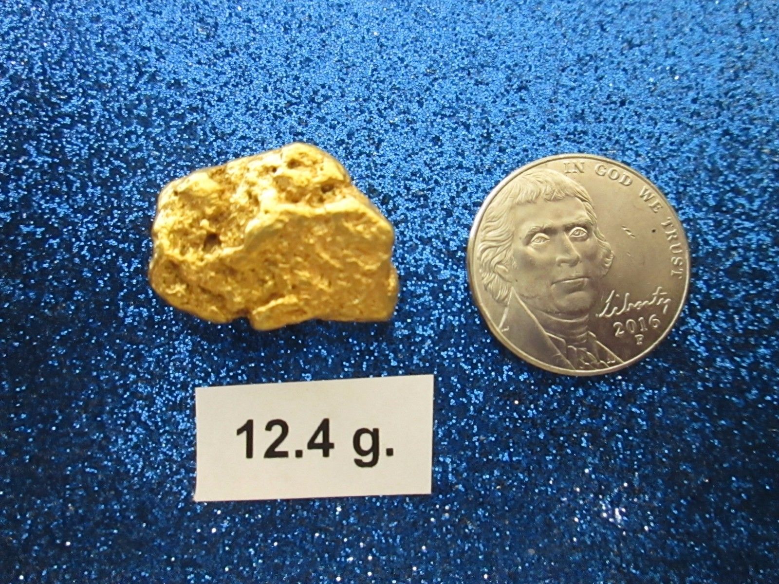 1 Beautiful Large Australian Rare Pure Gold Nugget  12.4 g Grade A nugget