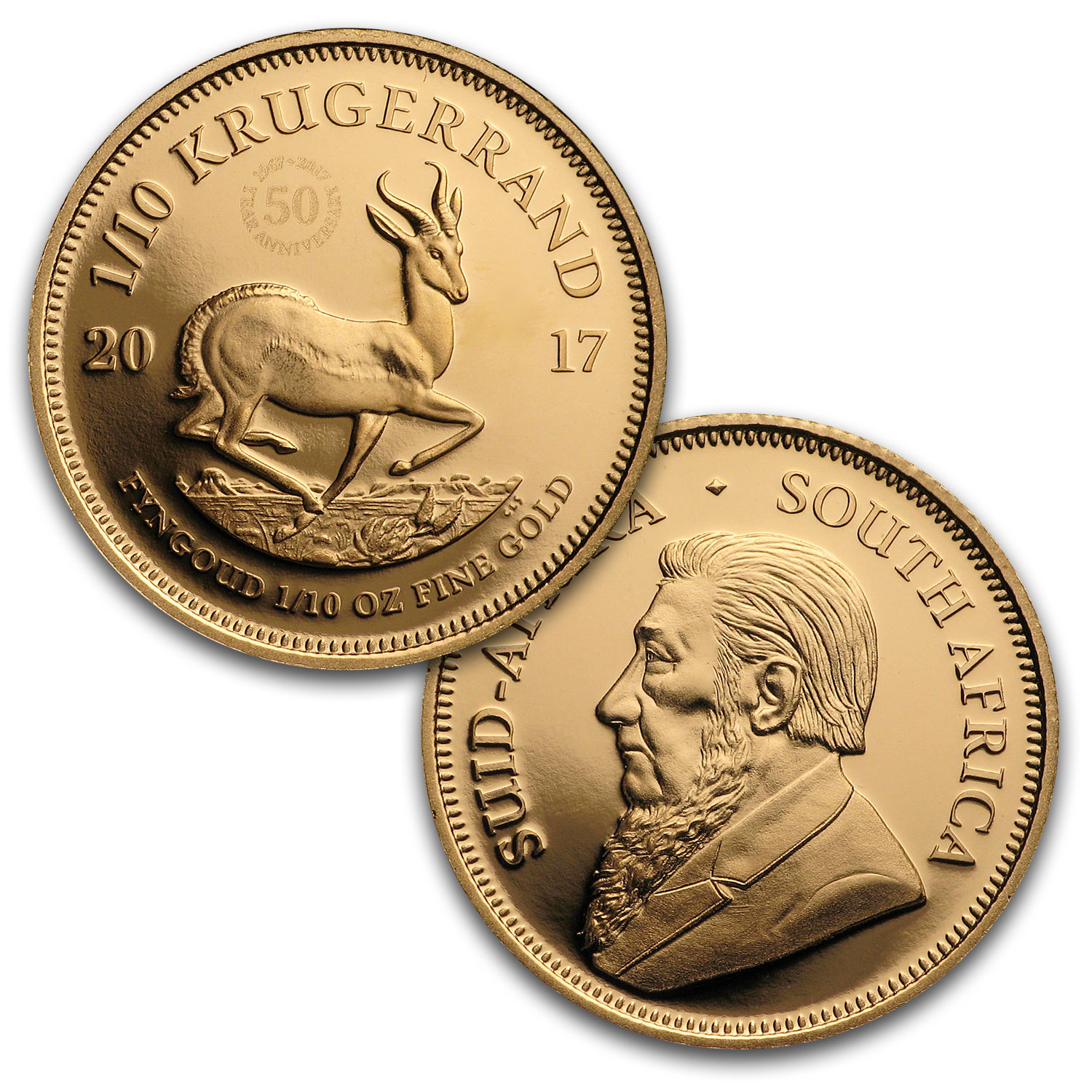 2017 South Africa 4-Coin Krugerrand 50th Anniversary Proof Set - SKU #114879