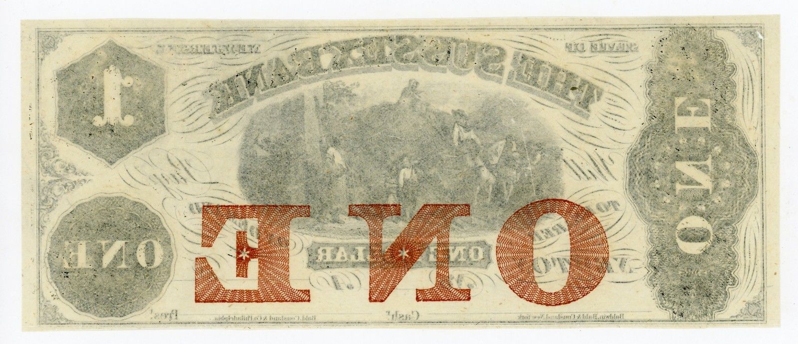 1800's $1 The Sussex Bank - Newton, NEW JERSEY Note AU