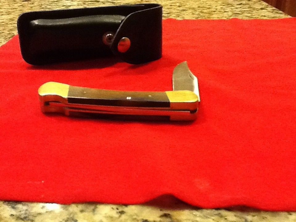 Buck 110 2 Dot Vintage Knife Knives With Sheath 1970