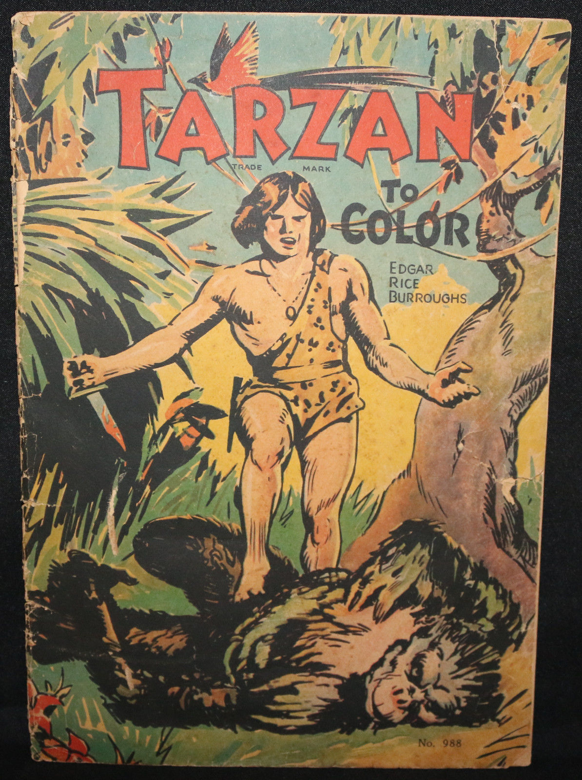 Tarzan Platinum Age Coloring Book (Uncolored) 1933