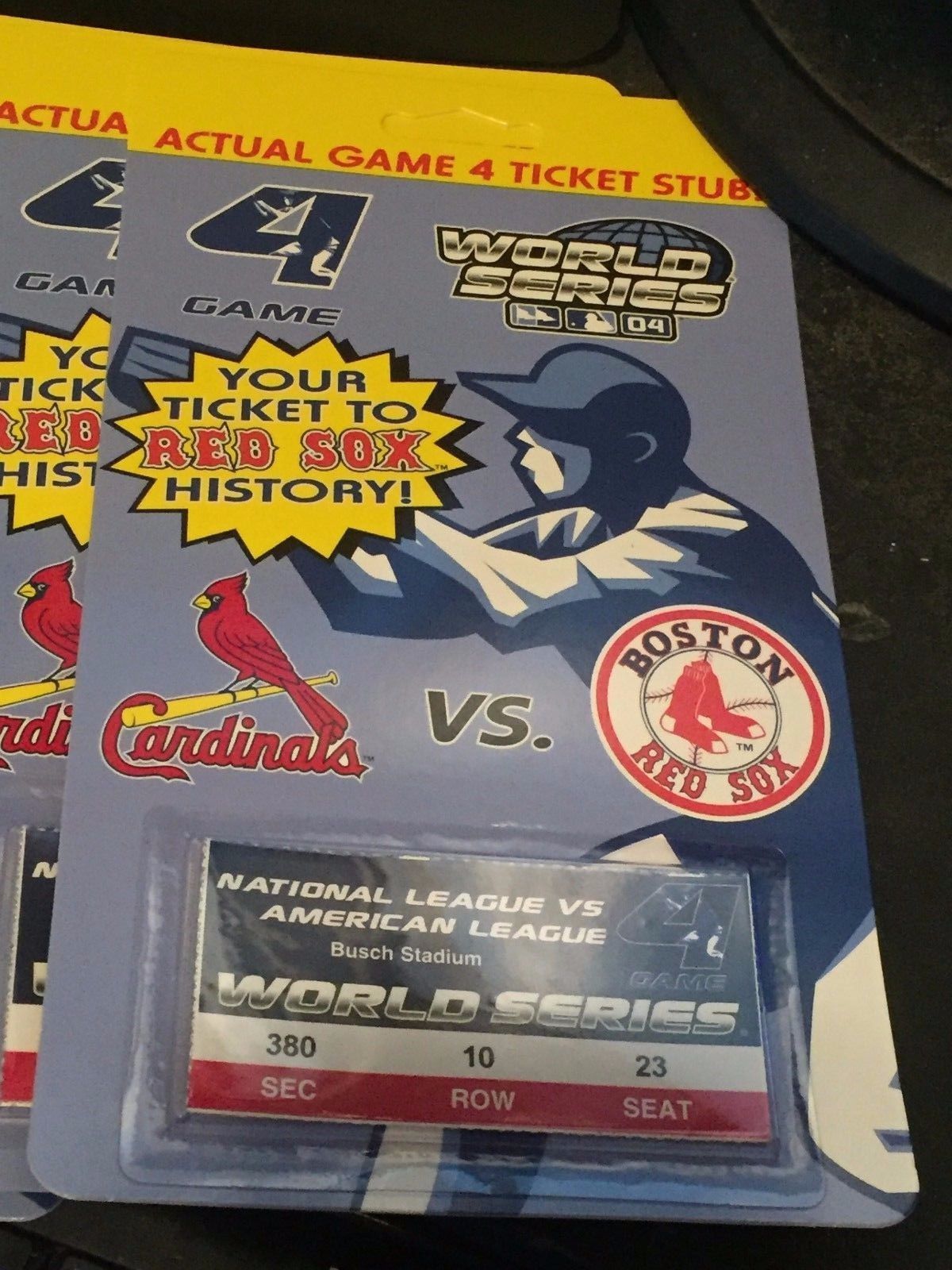 LOT 9x BOSTON RED SOX 2004 World Series Game 4 Ticket Stub 1st Win in 86 Years