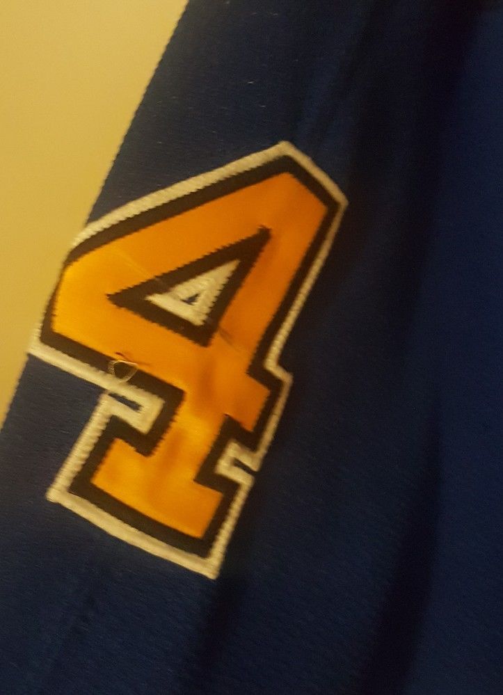 Brewer game worn jersey  st louis blues