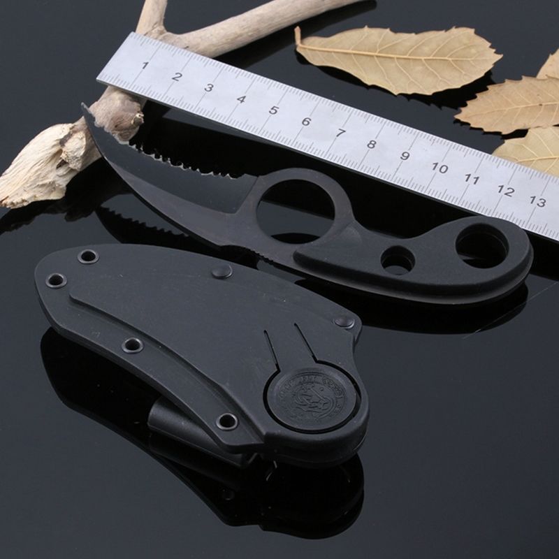 A Fishing Camping Tool Outdoor defense claw Stainless steel Blade knife