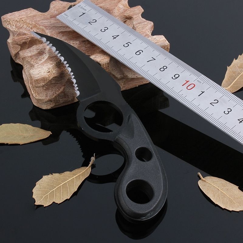 A Fishing Camping Tool Outdoor defense claw Stainless steel Blade knife