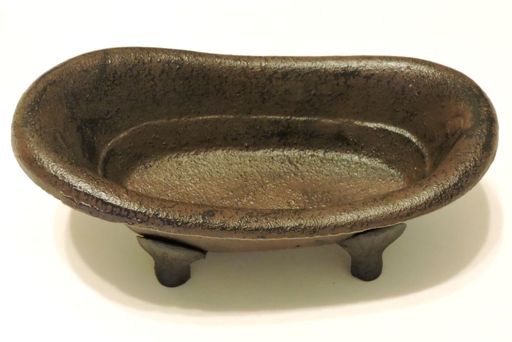 Bath Tub Cast Iron Mini Rustic Decor Old Fashioned Vintage 7 1/2x4x3 inches New