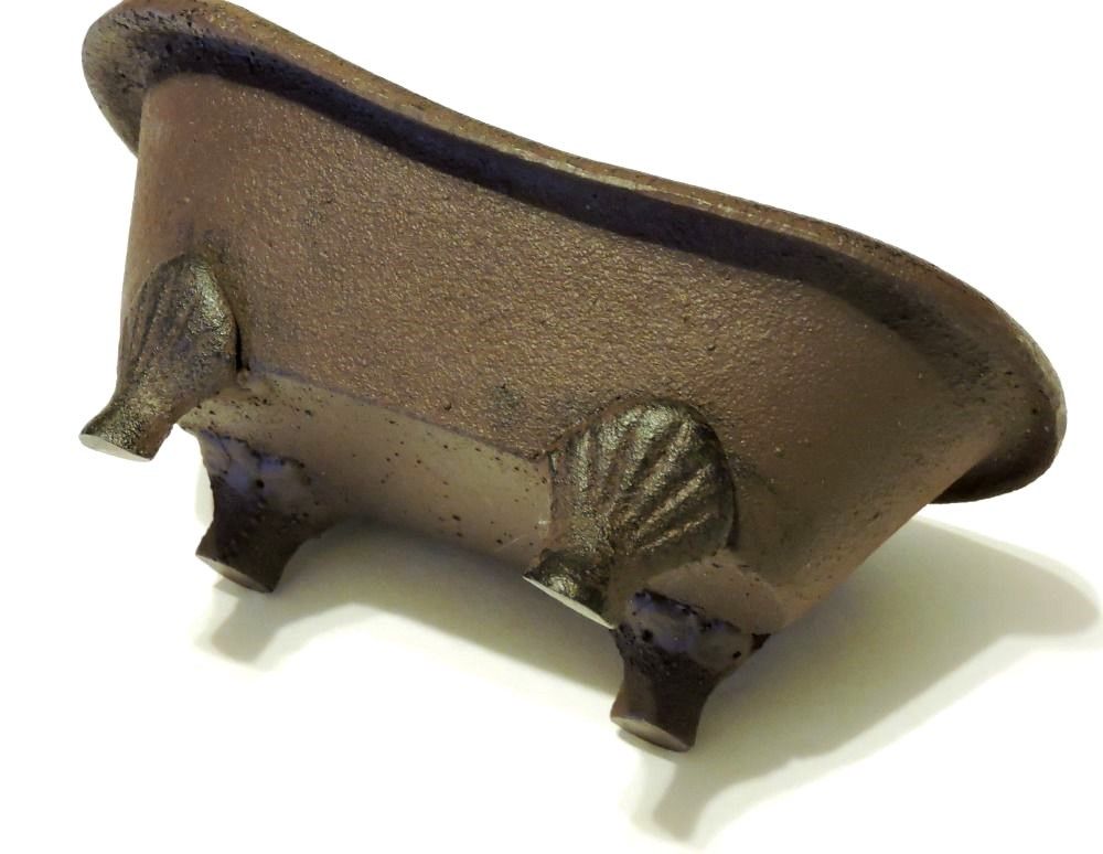 Bath Tub Cast Iron Mini Rustic Decor Old Fashioned Vintage 7 1/2x4x3 inches New