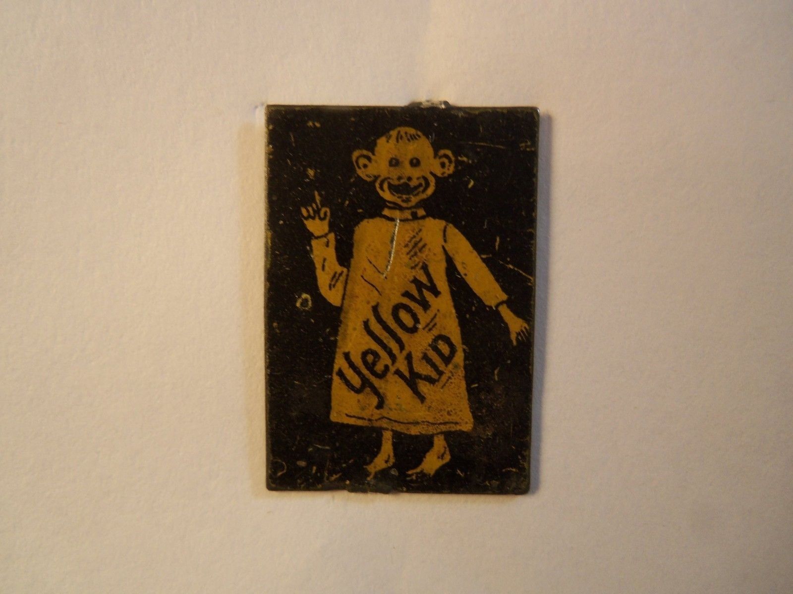 c 1900 Original YELLOW KID TOBACCO TAG Richard F. Outcault COMIC STRIP CHARACTER