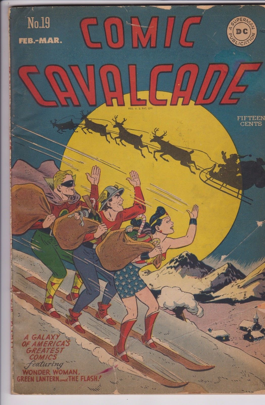 Comic Cavalcade #19 (Feb-Mar 1947, DC) Golden Age Wonder Woman T