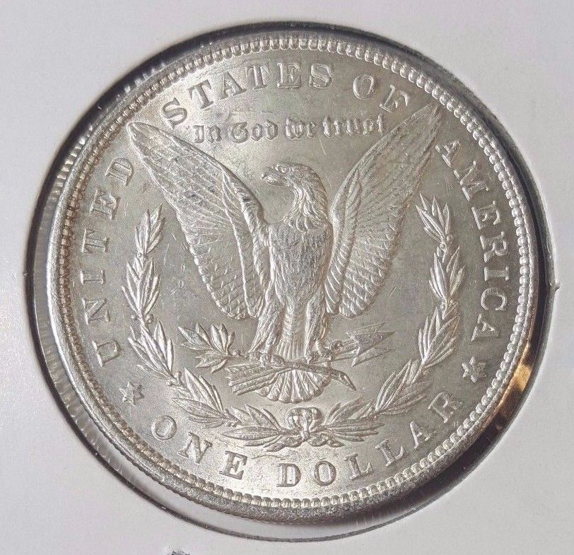 1896 Morgan Silver Dollar - Nice Mint State (MS) coin.