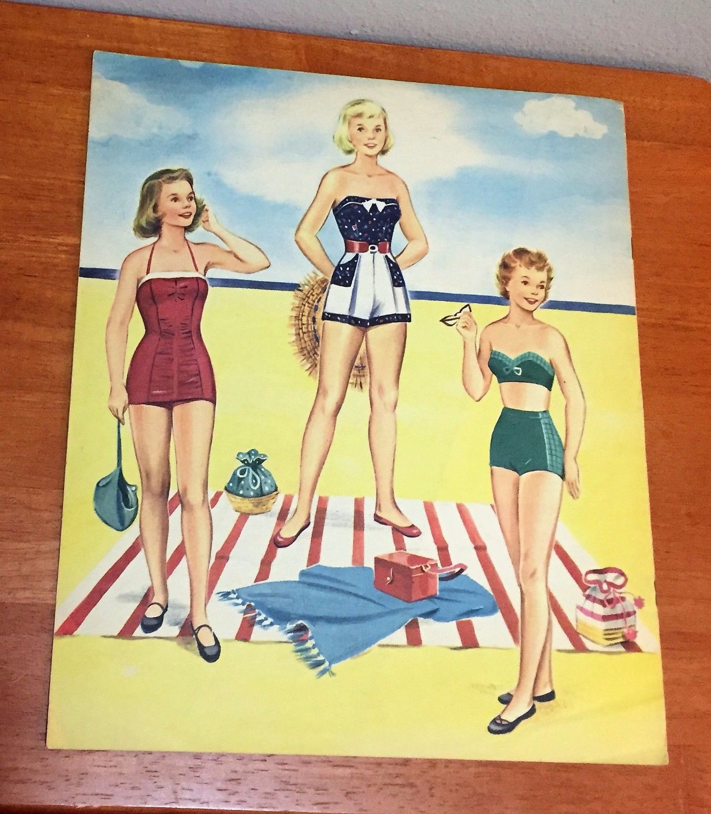 ORIGINAL 1950's - Paper Doll Book UNCUT