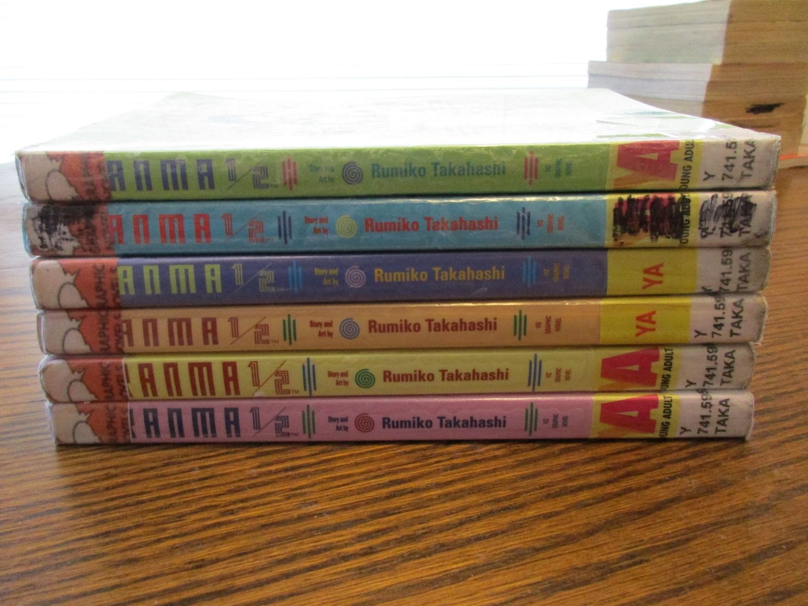 Ramna 1/2 Manga Lot of 6 Volume 7 8 11 12 16 17 Viz Flipped Rumiko Takahashi