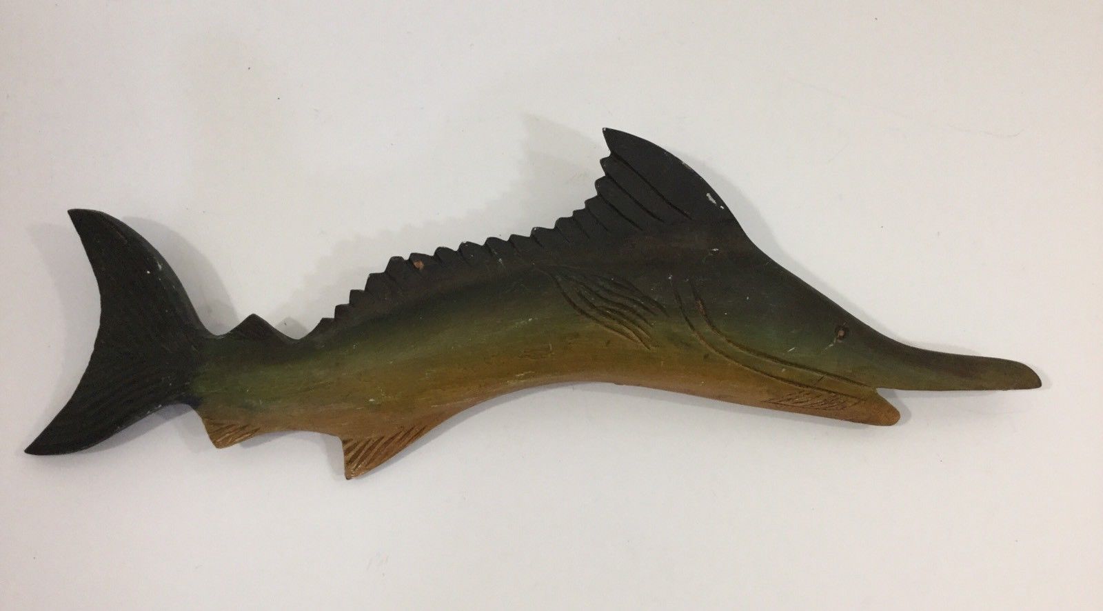 Wonderful Vintage American Folk Art Carving Of A Sword Fish Ca 1940s