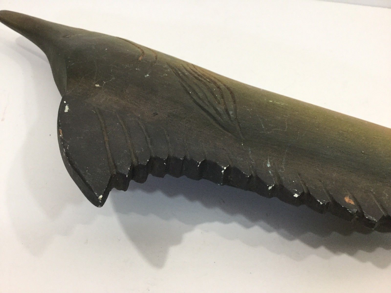 Wonderful Vintage American Folk Art Carving Of A Sword Fish Ca 1940s