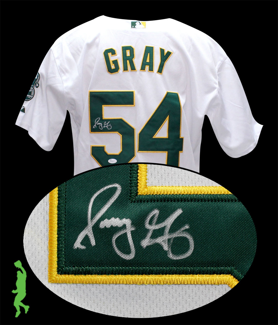 SONNY GRAY AUTOGRAPHED SIGNED OAKLAND ATHLETICS A'S BASEBALL JERSEY JSA COA