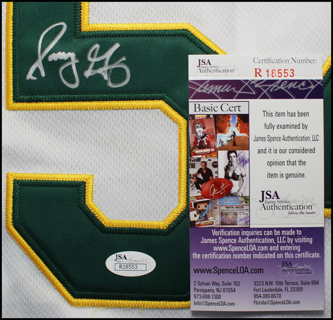 SONNY GRAY AUTOGRAPHED SIGNED OAKLAND ATHLETICS A'S BASEBALL JERSEY JSA COA