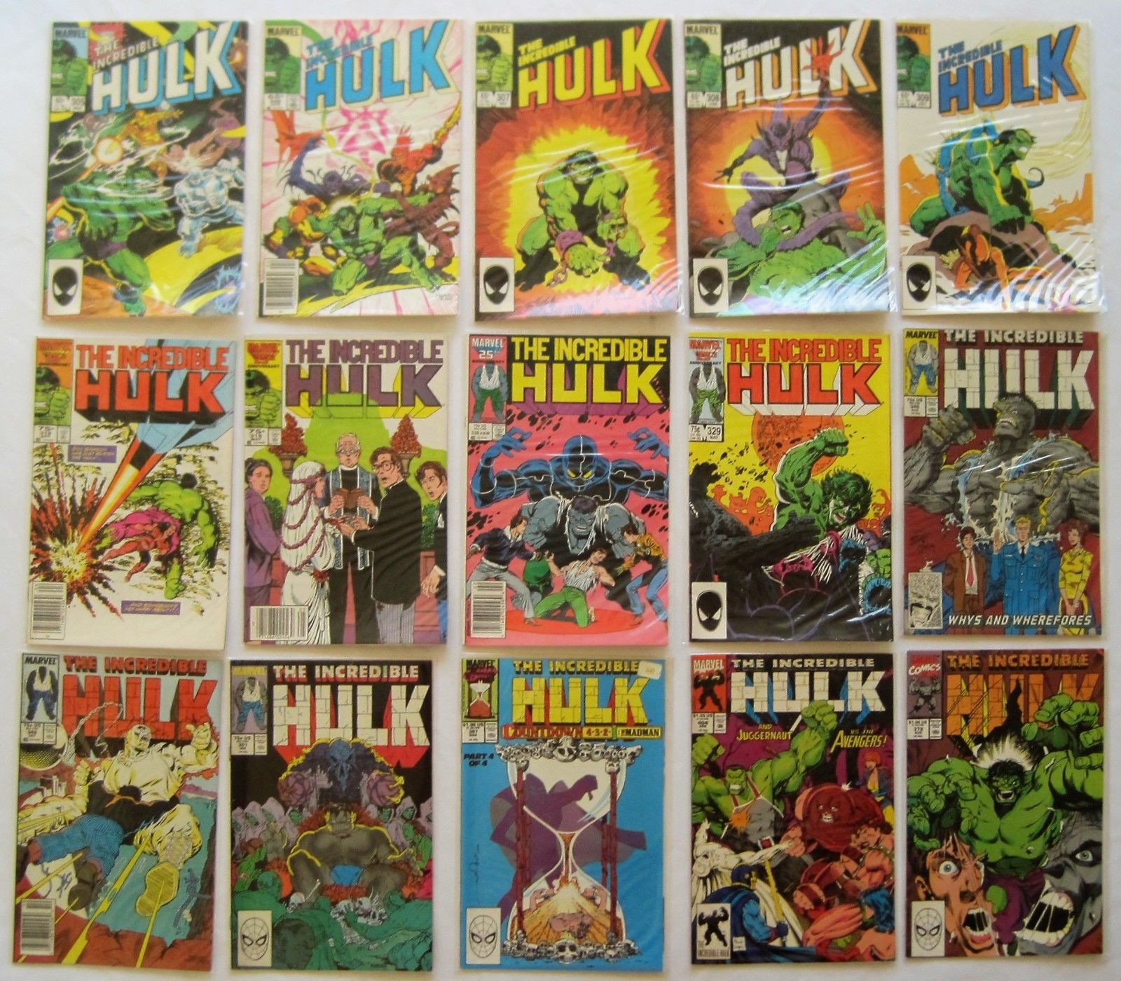 THE INCREDIBLE HULK: 1st Series Huge Lot of 56 - 1975 - 1997 Marvel Comics