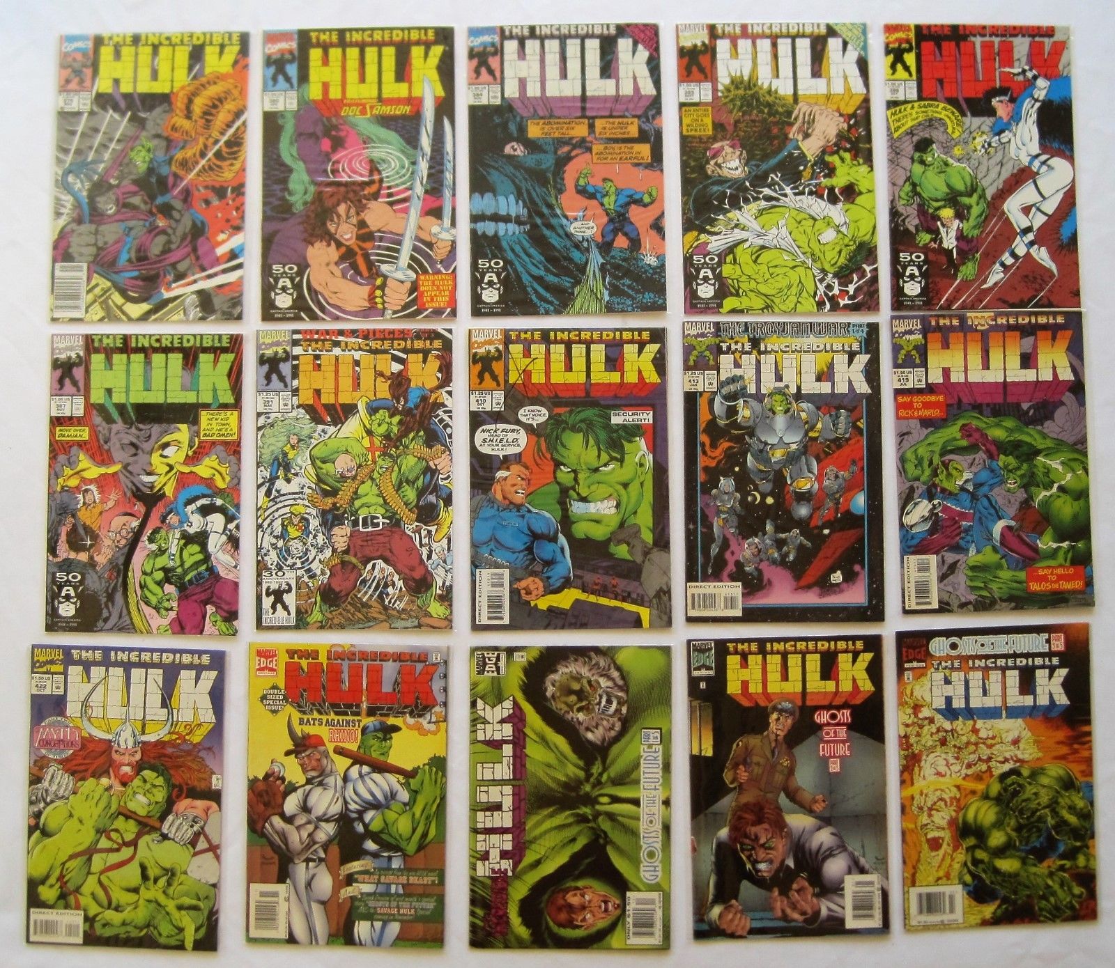 THE INCREDIBLE HULK: 1st Series Huge Lot of 56 - 1975 - 1997 Marvel Comics