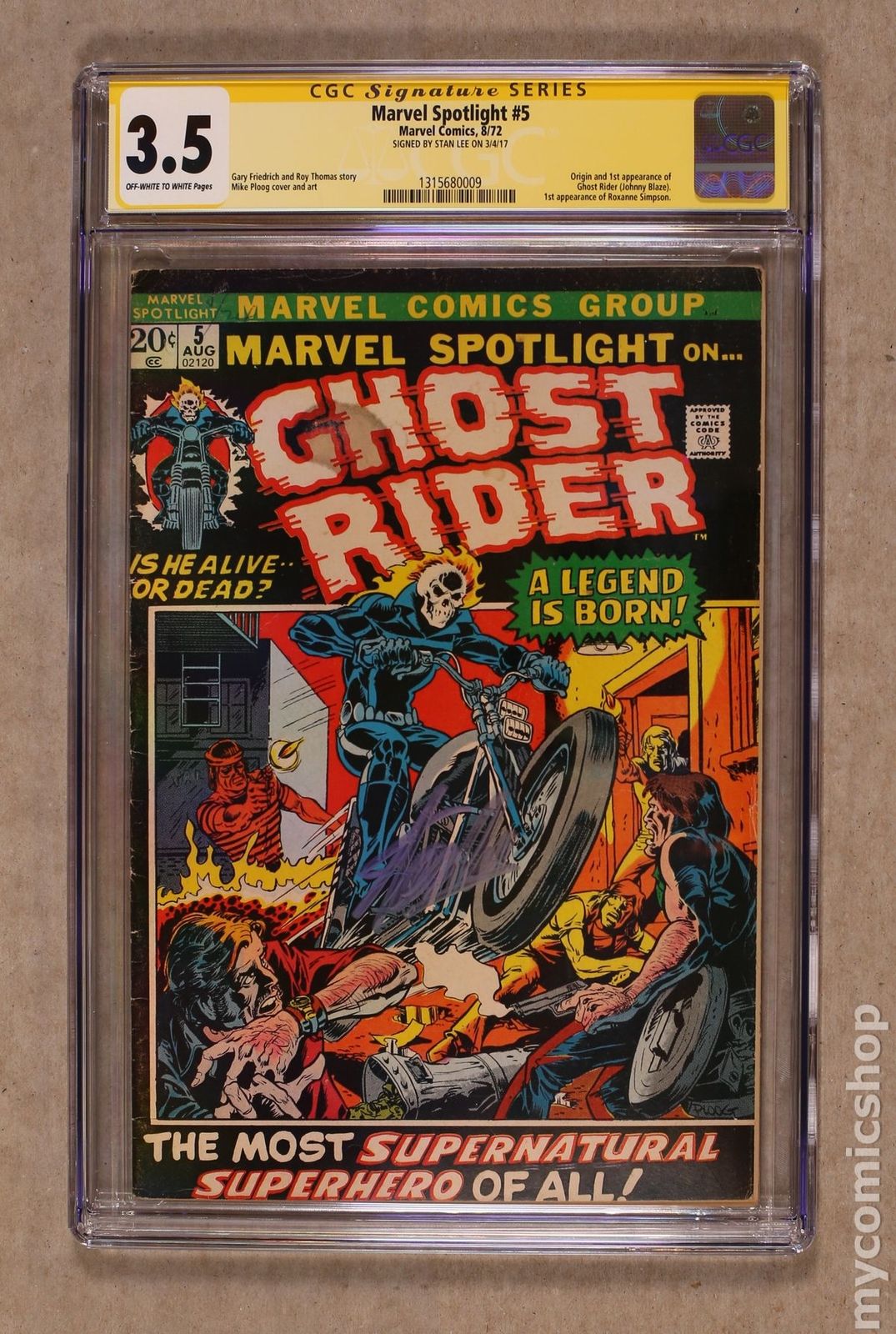 Marvel Spotlight (1971 1st Series) #5 CGC 3.5 SS 1315680009