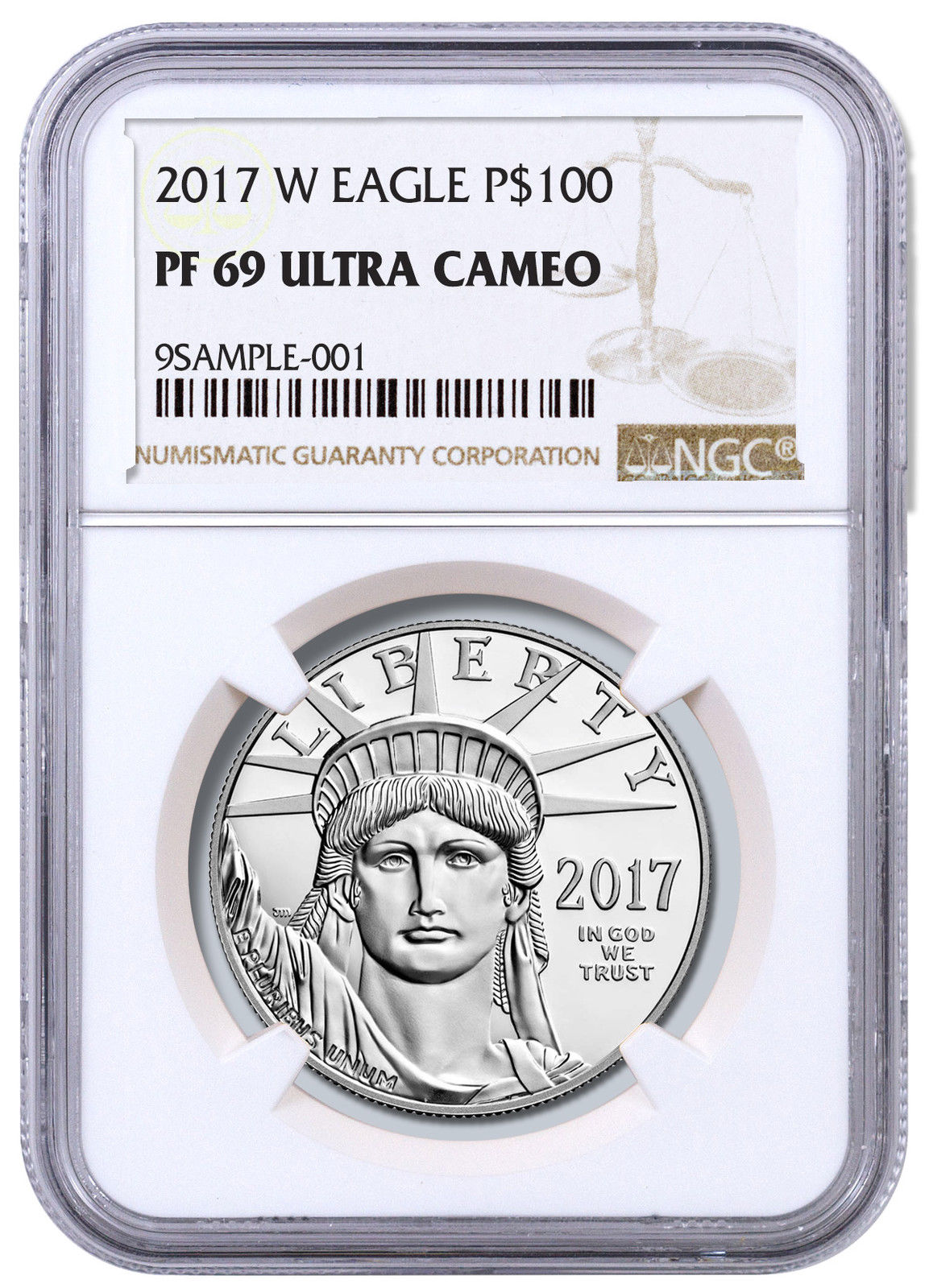 2017-W 1 oz Platinum American Eagle Proof $100 NGC PF69 UC SKU48315