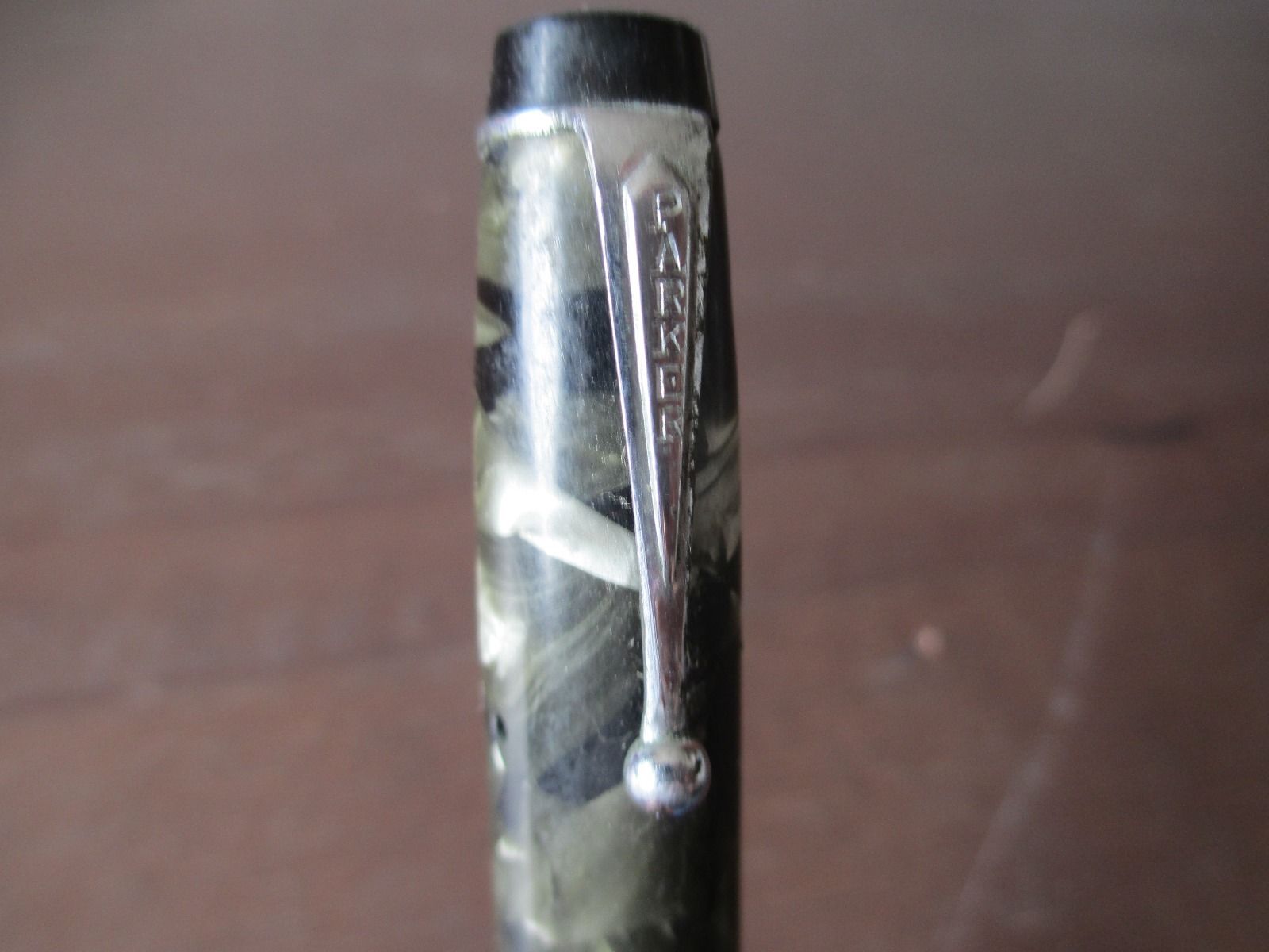 Vintage Parker Challenger  Fountain Pen Green&Black Marble  #26 NIB UNRESTORED