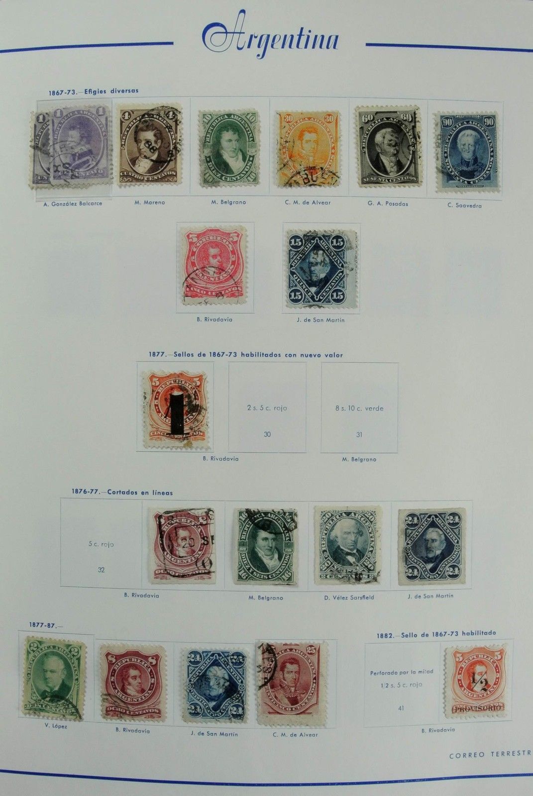 Lot 26953 Collection stamps of Argentina 1858-1985.