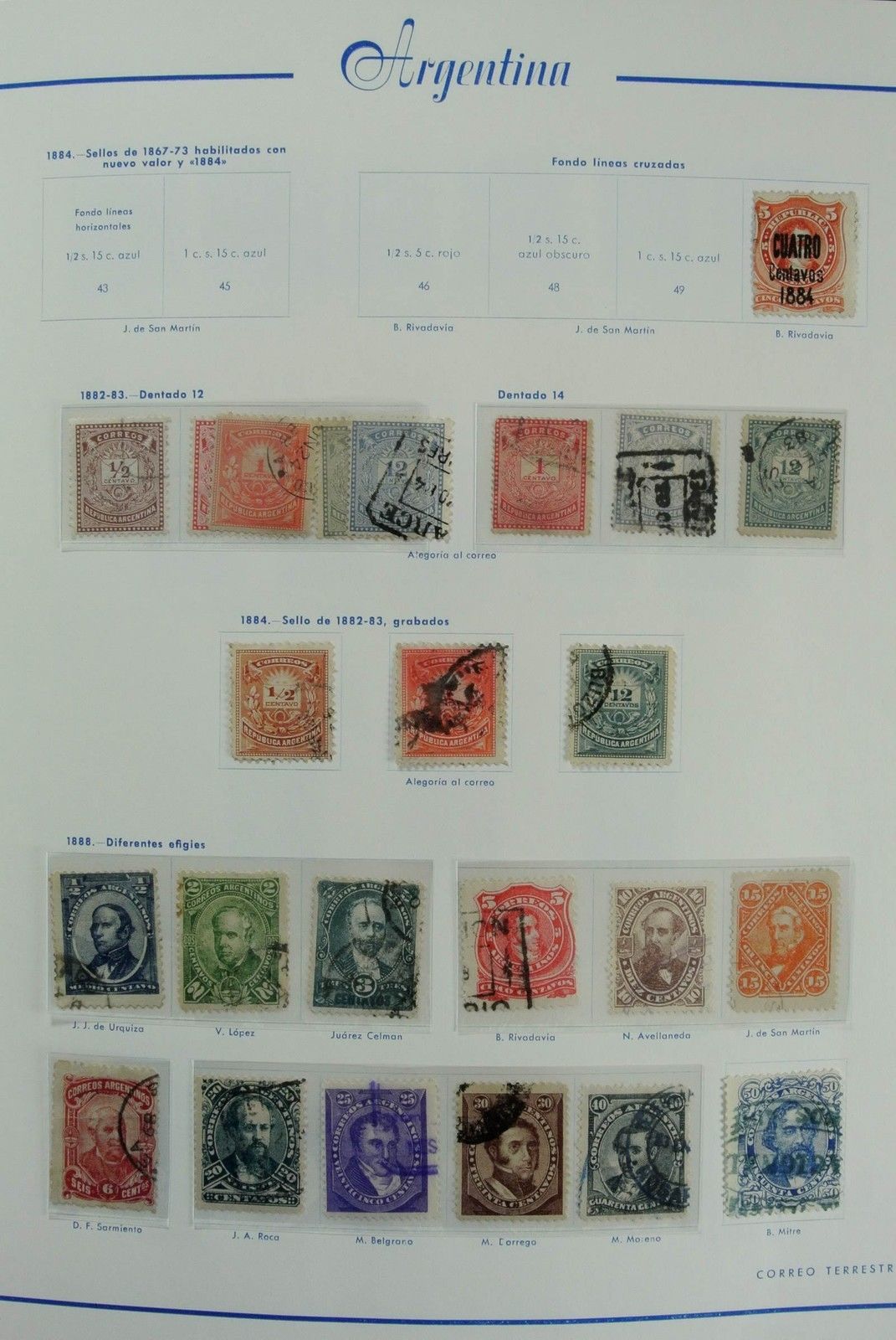 Lot 26953 Collection stamps of Argentina 1858-1985.