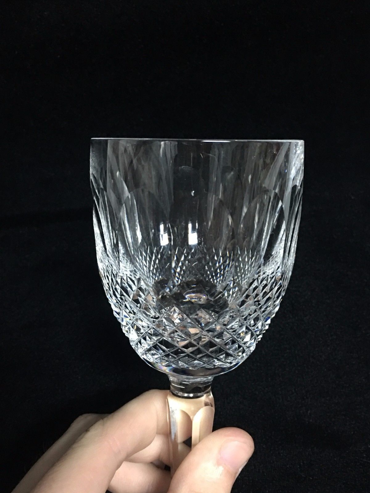 Waterford Crystal Colleen Claret Wine Glass Tall Stem 6 1/2"