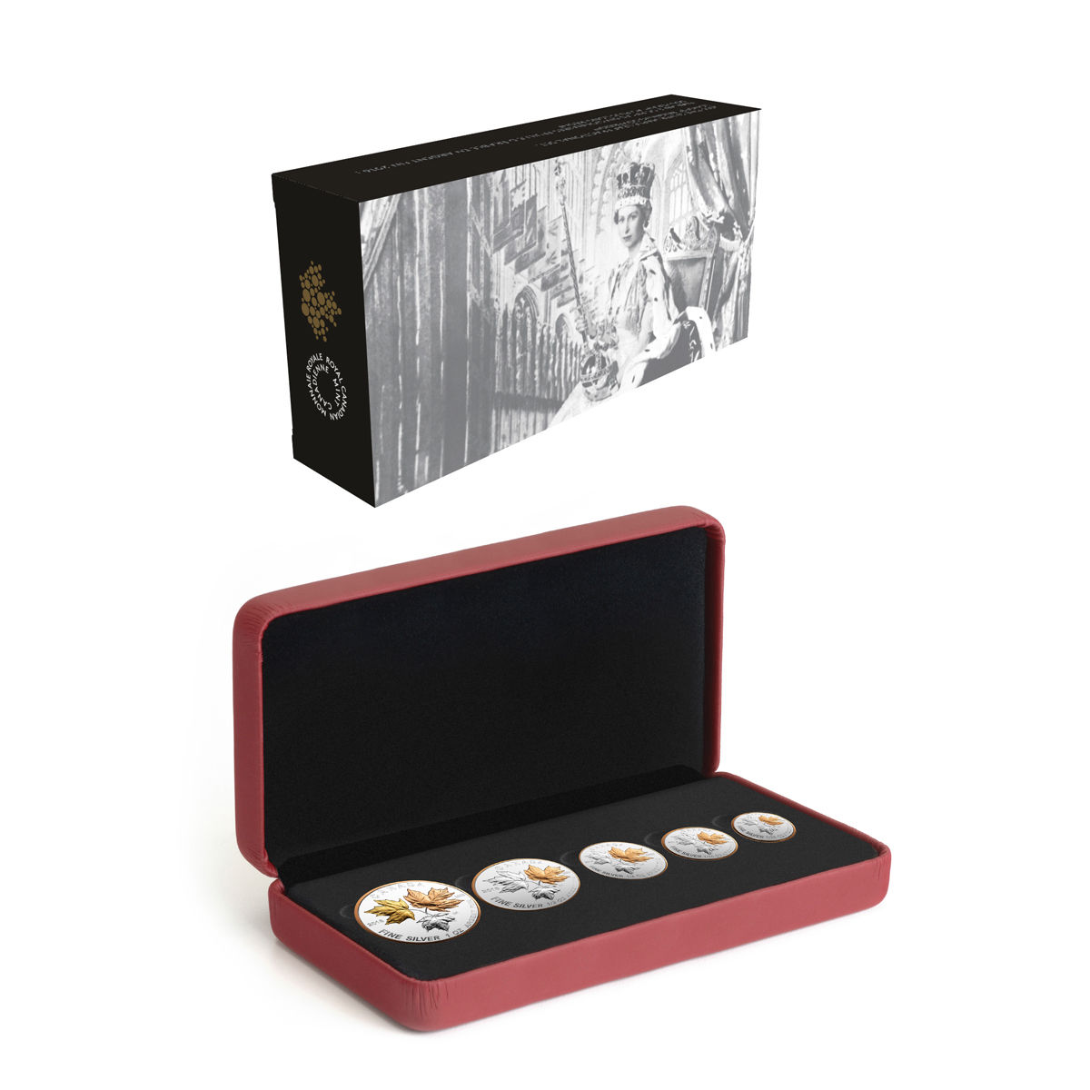 2016 Canadian Silver Maple Leaf Fractional Set Coin Set – A Historic Reign –