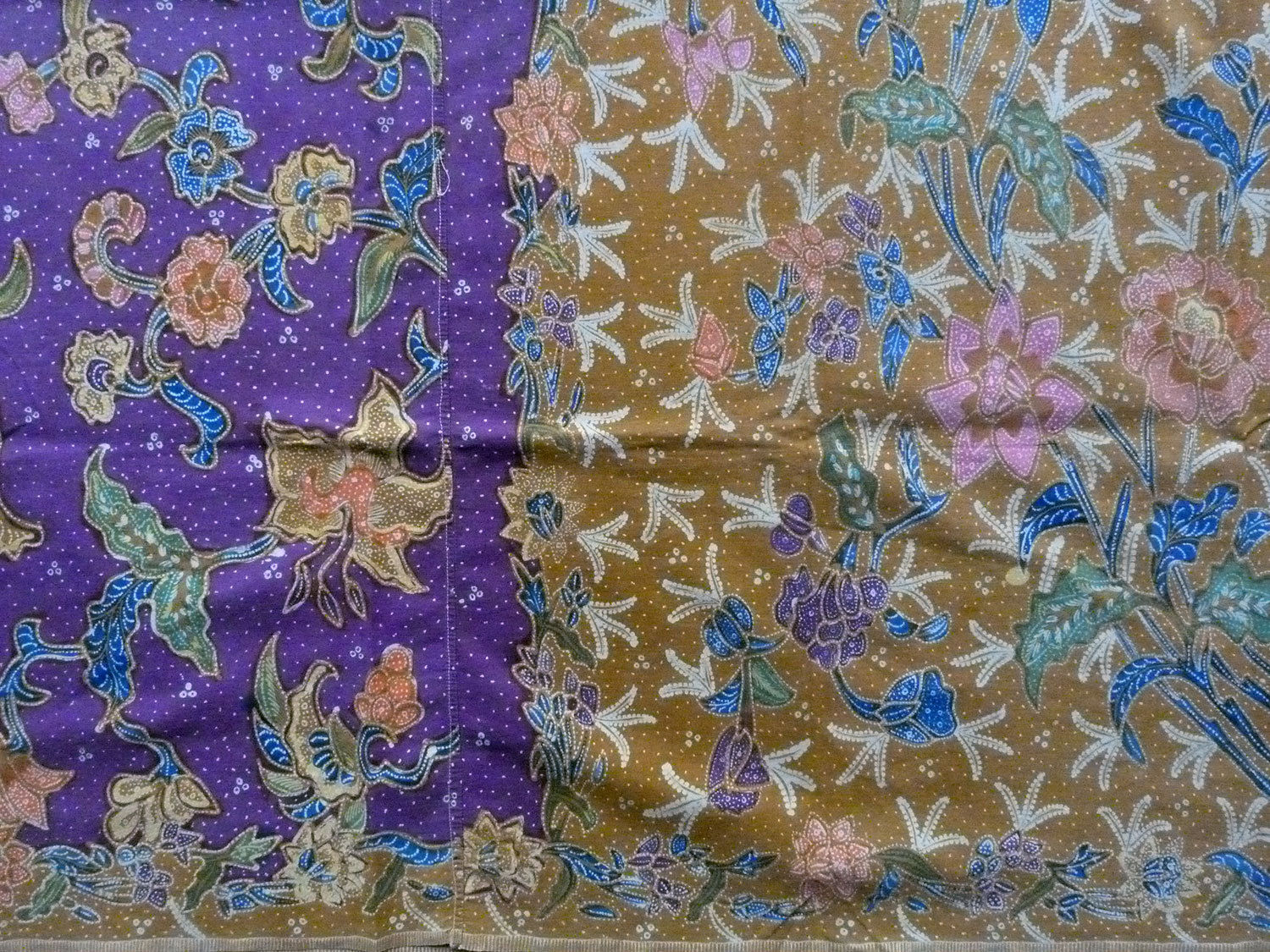 Old Fully Handmade Indonesian Sarong Batik Tuli Textile