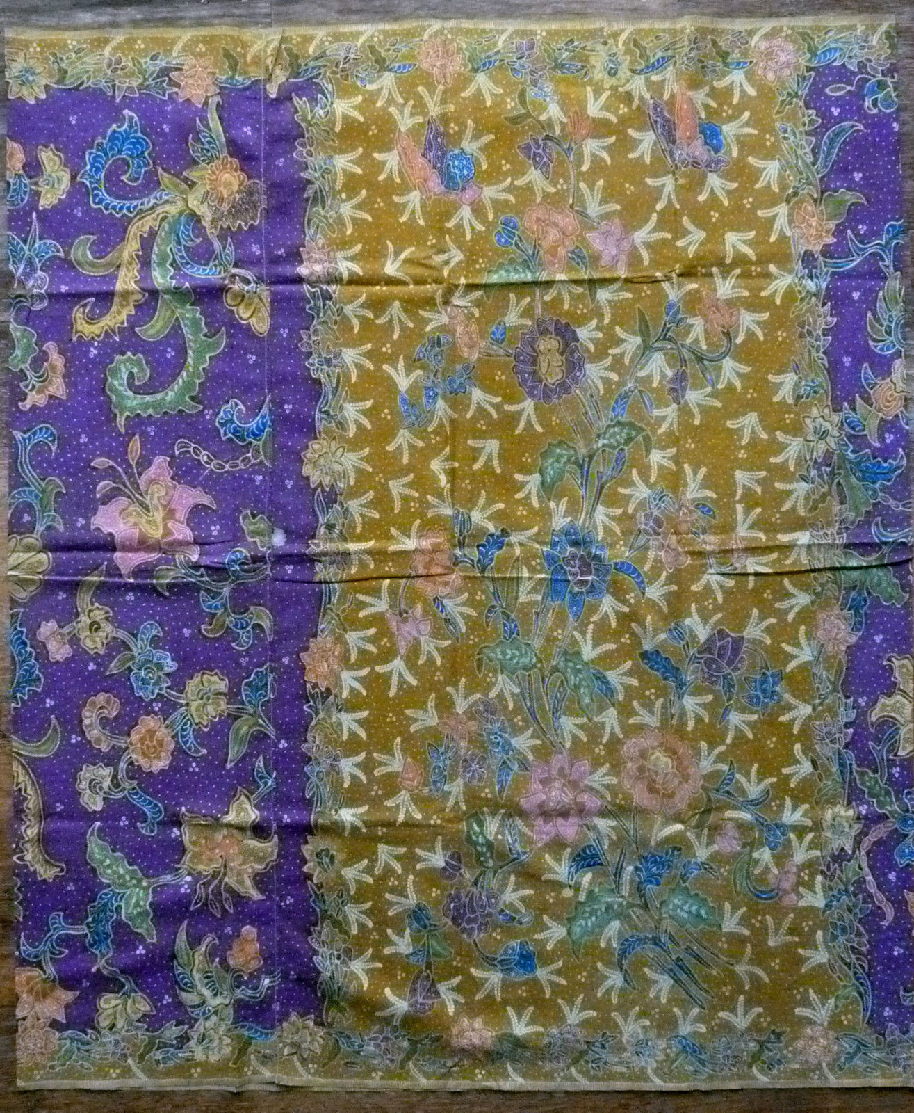 Old Fully Handmade Indonesian Sarong Batik Tuli Textile