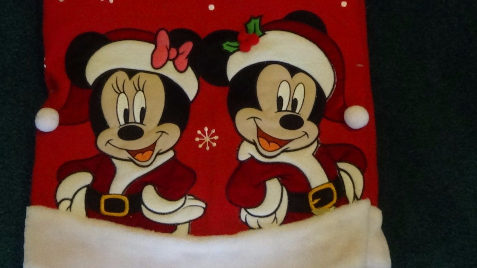 Disney Mickey and Minnie Mouse Christmas Tree Skirt NEW 48"