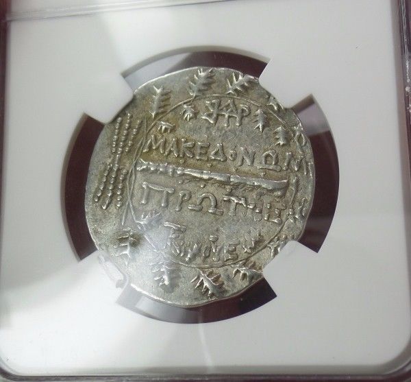 167-148 BC Macedon Under Roman Rule NGC VF Ancient Greek Silver Tetradrachm WOW