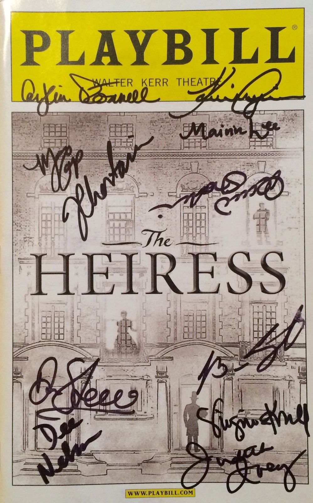 The Heiress Broadway Cast Signed Opening Night Playbill