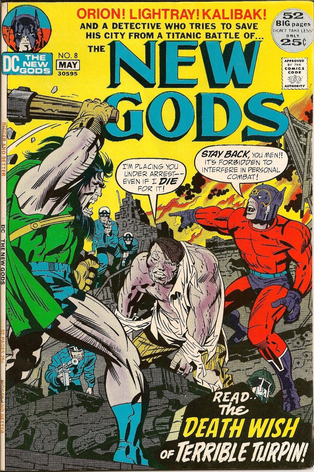 NEW GODS #8 ~ JACK KIRBY KLASSIC ~ VF/NM ~ FOR $4.99???  THANKS, JACK!!!