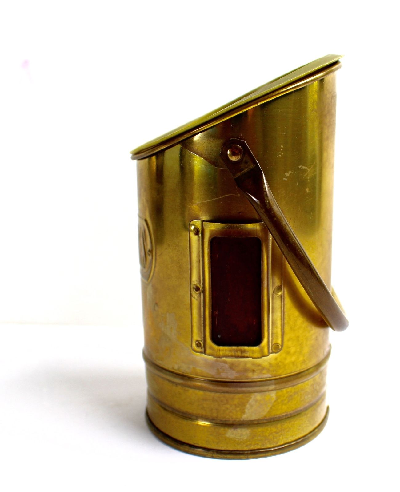 Vintage Metal Match Stick Holder Made In Holland Fireplace Hearth Striker Brass